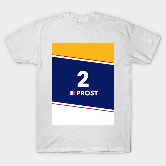 F1 Legends - Alain Prost T-Shirt by sednoid